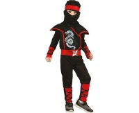 Ninja role-play set for kids (hood, headband, vest, jumpsuit, belt), size 92/104 cm